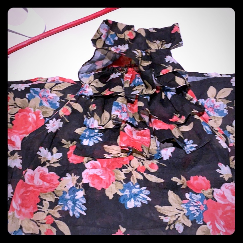 beautiful custom made flower blouse